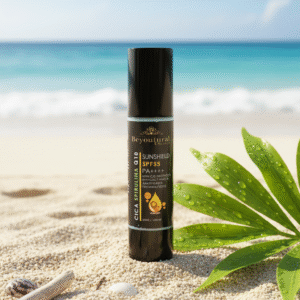 CICA SPIRULINA Q10 SUNSHIELD SPF55 PA++++(with ADAPTOGEN & PHYCOCYANIN TECHNOLOGIES)