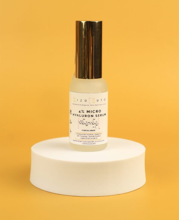 mizu ruto; 4% MICRO HYALURON SERUM (hyaluronic acid) CLINICAL GRADE - Image 2