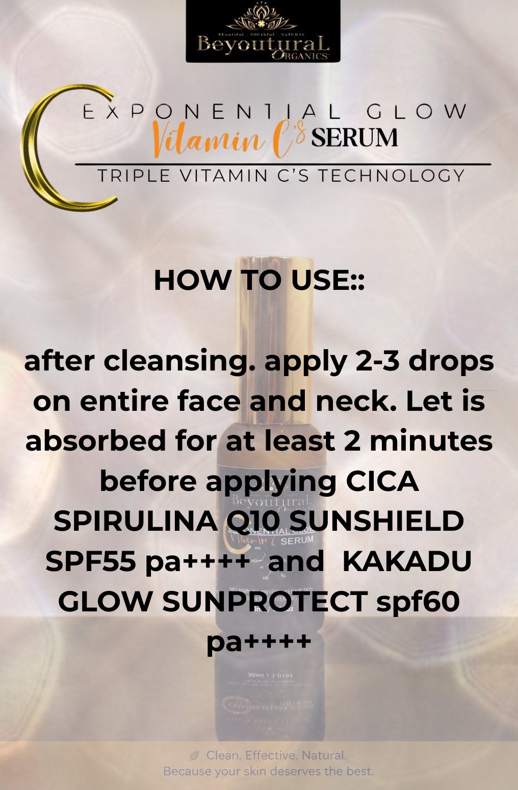 EXPONENTIAL GLOW VITAMIN C SERUM (ADVANCE & PREMUIM VITAMINC) - Image 3
