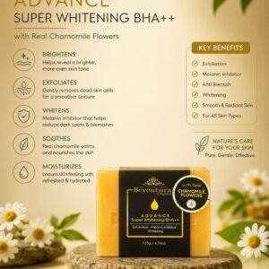 (new) ADVANCE SUPER WHITENING BHA SOAP infused with REAL FLOWER