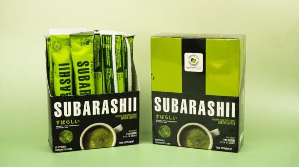 SUBARASHII GREEN COFFEE with chlorogenic technology (3 BOXES) - Image 3