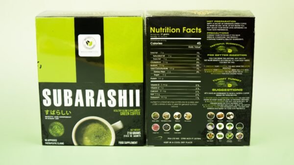 SUBARASHII GREEN COFFEE with chlorogenic technology (3 BOXES) - Image 2