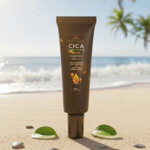 CICA SPIRULINA Q10 SUNSHIELD SPF55 PA++++(with ADAPTOGEN & PHYCOCYANIN TECHNOLOGIES) 30G